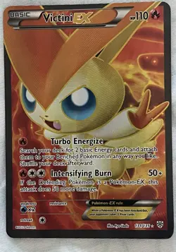 Pokemon Victini EX Ultra Rare Full Art Plasma Storm 131/135 LP - Image 1