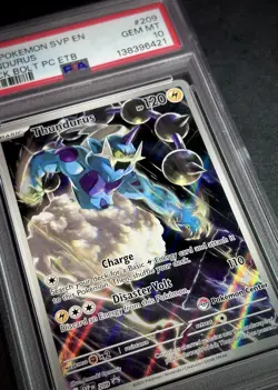 Thundurus Pokemon Center PSA 10 Pokemon Black Star Promo - Black Bolt SVP209 - Image 2