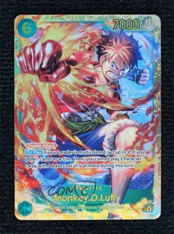 2025 One Piece Card Game: Carrying on His Will OP13 English Monkey D Luffy - Image 1