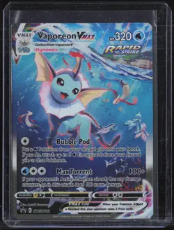 2021 Pokemon Black Star Promo Premium Collection #SWSH182 Vaporeon Vmax - Image 1
