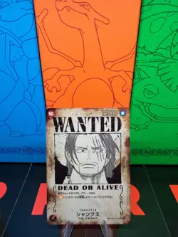 ONE PIECE Card Shanks Wanted Poster OP09-004 Emperors in the New World JAPANESE - Image 1