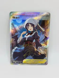 Pokemon Goddess Akari Halloween Special Doujin DIY Kawaii Art Holo Card - Image 1