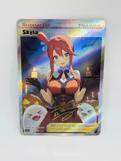 Pokemon Goddess Skyla Halloween Special Doujin DIY Kawaii Art Holo Card - Image 1