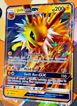 Pokemon TCG Jolteon GX SM173 Sun & Moon Promo Ultra Rare Card LP - Image 1