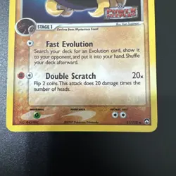 Pokemon Card - Kabuto Power Keepers 51/108 Common Reverse Holo Stamped - Image 3