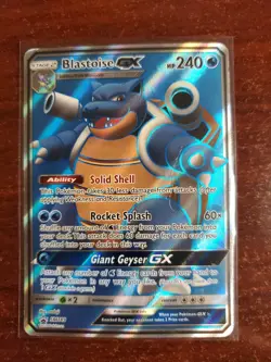 Blastoise GX SM189 - Black Star SM Promo - Full Art Ultra Rare Pokemon Card TCG - Image 1