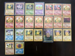 Vintage Pokemon Card Lot! 1st Edition Pikachu, Fossil, Base and more! (Lot 1) - Image 1
