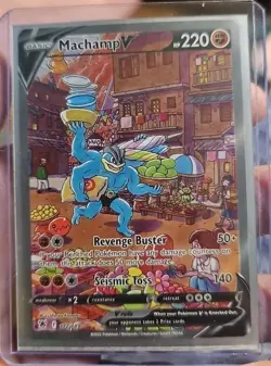 Pokemon TCG Astral Radiance Machamp v Alternate Full Art Card 172/189 - Image 2