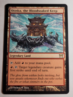 MTG - Shinka Bloodsoaked Keep (LP) Champions of Kamigawa 2004 Magic Gathering - Image 1