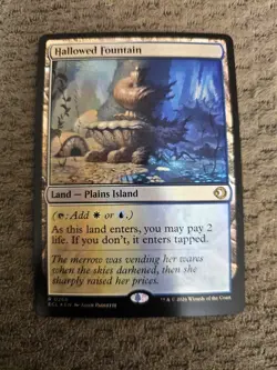 Magic the Gathering #265 Hallowed Fountain Foil - Image 1
