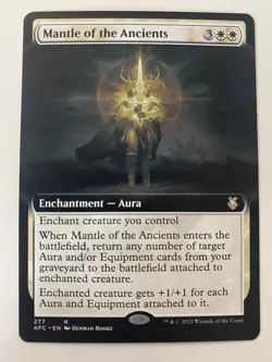 Mantle Of Ancients *Non-Foil* EXT ART AFR MTG NM/MT Adventures Forgotten Realm - Image 1