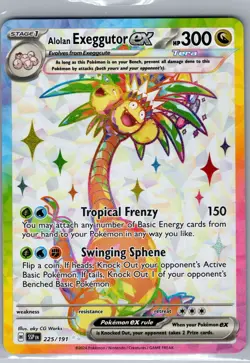 Alolan Exeggutor ex 225/191 SV08: Surging Sparks - Pokemon Card - NM - Image 1