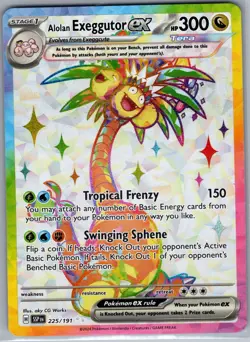 Alolan Exeggutor ex 225/191 SV08: Surging Sparks - Pokemon Card - NM - Image 1