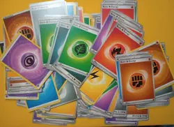 Pokemon TCG Basic Energy Card Lot - 100/200/300/500 - Various Sets - NM - Image 1
