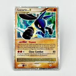 Pokemon Lucario lv.X DP12 Diamond and Pearl Black Star Promo Holo 2007 - LP - Image 1