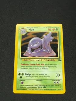Pokemon TCG - Muk - 13/62 - Holo Unlimited - Fossil Unlimited [Near Mint] - Image 1