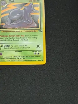 Pokemon TCG - Muk - 13/62 - Holo Unlimited - Fossil Unlimited [Near Mint] - Image 4