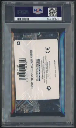 2020 Pokemon BSP Pokemon Center Special Delivery Pikachu Cello Pack PSA 10 - Image 3