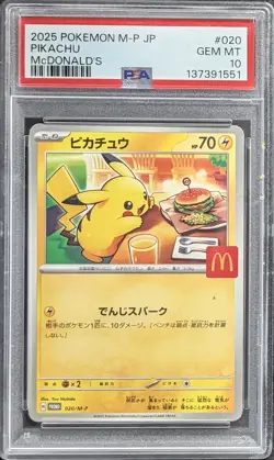 POKEMON PSA 10 PIKACHU M-P McDONALD'S PROMO SEQUENTIAL SET LOT OF (16) - Image 2