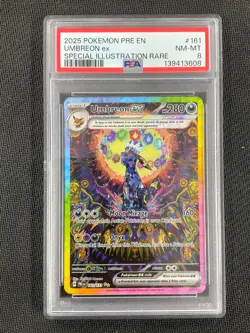 PSA 8 Pokemon TCG Prismatic Evolutions Umbreon EX #161/131 Special Illustration! - Image 1