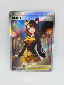 Pokemon Goddess Gloria Halloween Special Doujin DIY Kawaii Art Holo Card - Image 1