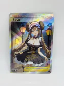 Pokemon Goddess Rosa Halloween Special Doujin DIY Kawaii Art Holo Card - Image 1