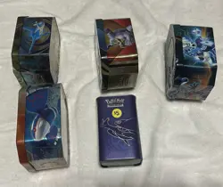 Pokemon Empty Tins Rayquaza, Lugia Gyarados Shiny, Ex, Fun Collection - Image 4