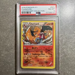 Pokemon Charizard Holo RC5/RC32 XY Generations Radiant Collection TCG 2016 PSA 8 - Image 1