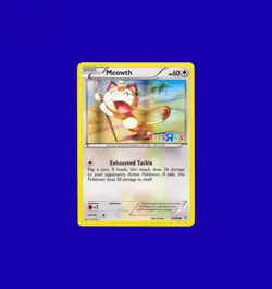 2016 Pokemon XY Generations Meowth 53/83 Toys R Us Exclusive Holo Promo - Image 1