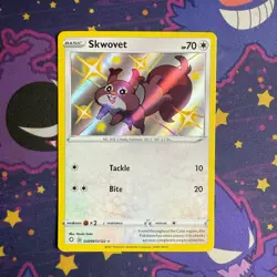 Pokemon TCG Skwovet SV099/SV122 Shining Fates Shiny Vault Holo Near Mint - Image 1