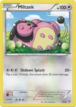 Heavily Played Miltank - 27/39 Pokemon Kalos Starter Set - Image 1