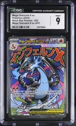 Charizard X EX *CGC 9* Illustration Rare *Mega Charizard X EC UPC* #23 * Pokemon - Image 1
