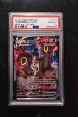 Umbreon VMAX #TG23 PSA 10 Gem Mint Pokemon Brilliant Stars 2022 Trainer Gallery - Image 2