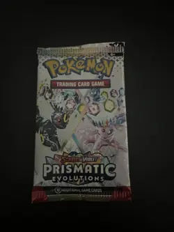 22.34g VERY HEAVY Prismatic Evolutions Pokemon Sealed Booster Pack New - Image 2