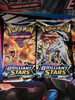 Pokemon Brilliant Stars Lot of 4 Booster Packs New & Sealed - Image 2