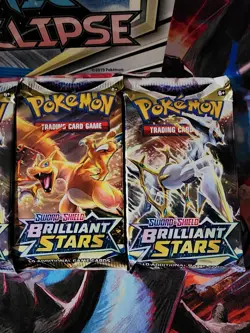 Pokemon Brilliant Stars Lot of 4 Booster Packs New & Sealed - Image 3