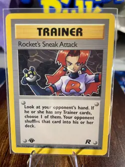 Rocket's Sneak Attack 1st Edition Non Holo Team Rocket 72/82 EN MP WOTC - Image 1