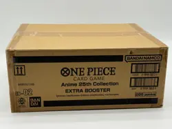 One Piece EB-02 Anime 25th Collection Extra Booster Box Case Sealed - Image 1