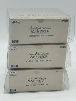 Lot of (3) One Piece Anime 25th Collection Extra Booster Boxes Sealed - Image 4