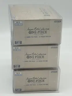 Lot of (3) One Piece Anime 25th Collection Extra Booster Boxes Sealed - Image 5