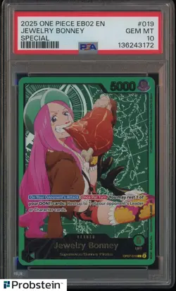 2025 One Piece EB02 EN Special #019 Jewelry Bonney PSA 10 GEM MINT - Image 1