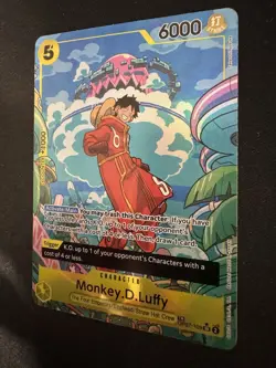 OP07-109 Monkey.D.Luffy : Treasure Rare Alternative Art English One Piece NM - Image 2