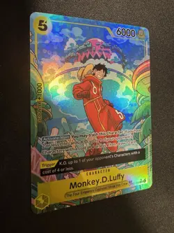 OP07-109 Monkey.D.Luffy : Treasure Rare Alternative Art English One Piece NM - Image 3