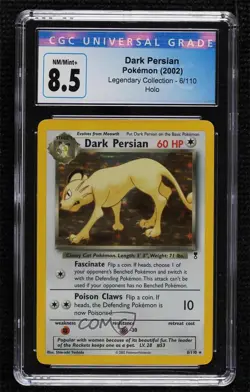 Dark Persian Holo Pokemon Legendary Collection CGC 8.5 2002 - Image 1