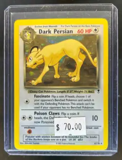 2002 Pokemon Legendary Collection Dark Persian Holo #6/110 - Image 1