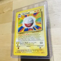 Vintage 1999 Electrode 21/102 Base Set Rare NM English Nintendo Pokemon Card - Image 2
