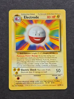 Pokemon ELECTRODE 21/102 - BASE SET NON HOLO RARE - LP - Image 1
