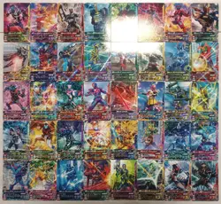 Lot of 40 Japanese Kamen Rider Battle: Ganbarizing Rare Card Set - Image 1