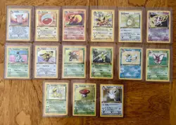 Pokemon TCG Vintage Lot 132 Cards Base Jungle 1st Edition WOTC (out of 64) - Image 1