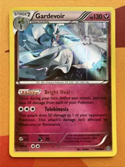 [Holo Bleed Error] Pokemon Card Gardevoir Holo Rare (54/98) Ancient Origins *LP* - Image 1